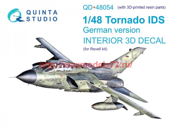 QD+48054   3D Декаль интерьера кабины Tornado IDS German (Revell) (с 3D-печатными деталями) (thumb73622)